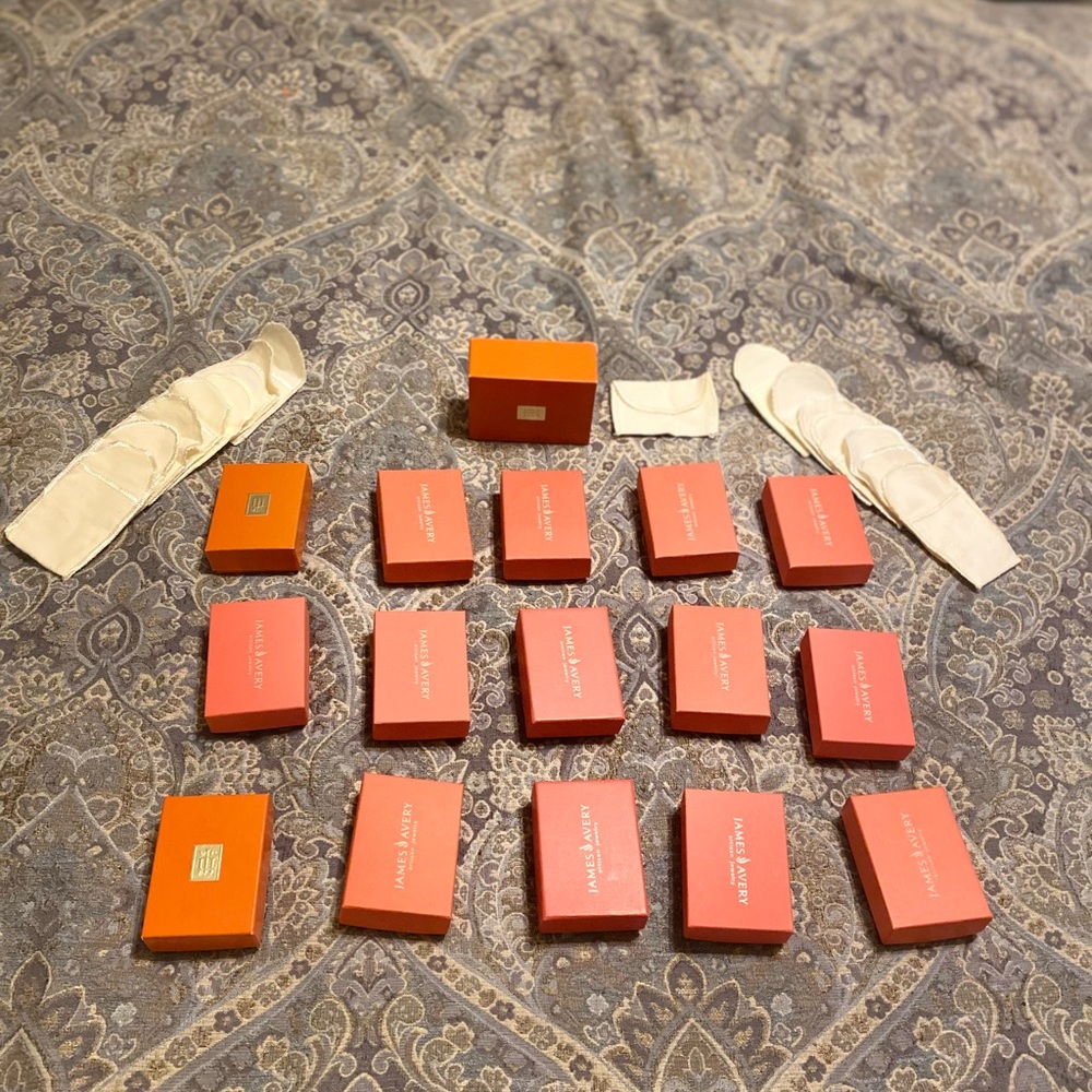 James Avery set of Gift bags, boxes and pouches